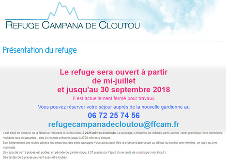 Avis aux randonneurs : Le refuge Campana de Cloutou sur le GR 10C sera ouvert à partir de mi-juillet | Vallées d'Aure & Louron - Pyrénées | Scoop.it