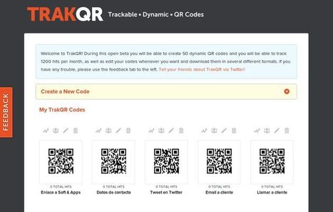 TrakQR, generador de códigos QR dinámicos con estadísticas | Realidad aumentada en Educación | Scoop.it