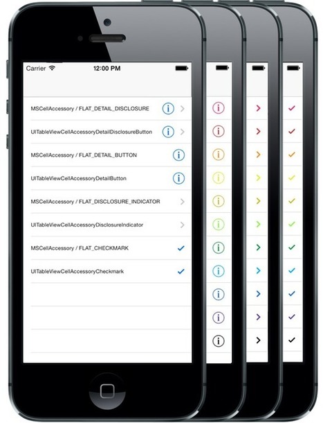 MSCellAccessory -  a UITableViewCell accessoryType can easily customize the colors. | iPhone and iPad development | Scoop.it