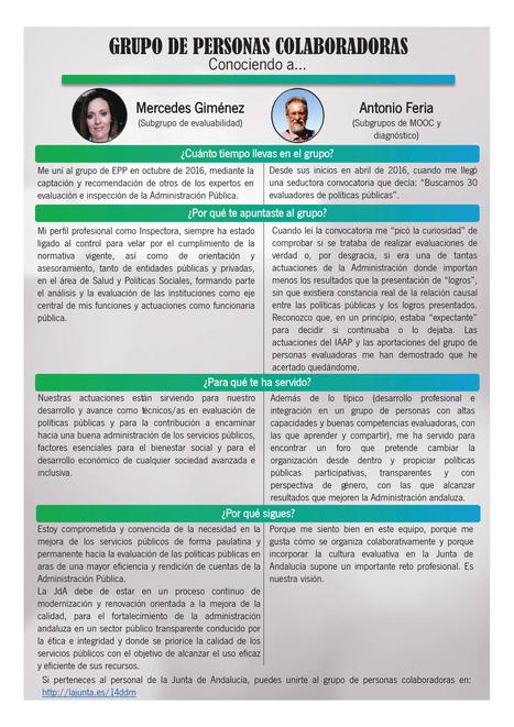 El Grupo de Personas Colaboradoras de la Junta de Andalucía para la Evaluación de Políticas Públicas (IX) | Evaluación de Políticas Públicas - Actualidad y noticias | Scoop.it