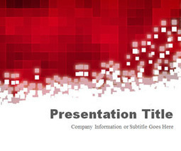 Pixels Red PowerPoint Template | Free Templates for Business (PowerPoint, Keynote, Excel, Word, etc.) | Scoop.it