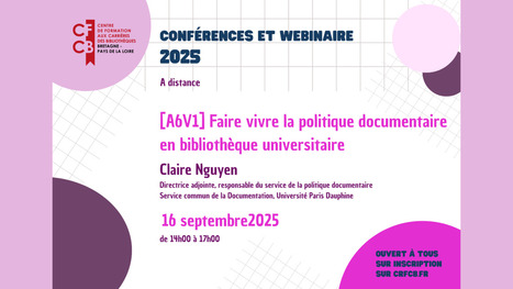 Politique-Documentaire-BU: Faire vivre la politique documentaire en bibliothèque universitaire  | InfoDoc - Information Scientifique Technique | Scoop.it