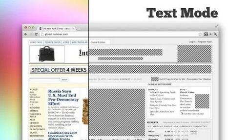 Text Mode – extensión para Chrome que te permite ver sólo textos en sitios web | TIC & Educación | Scoop.it