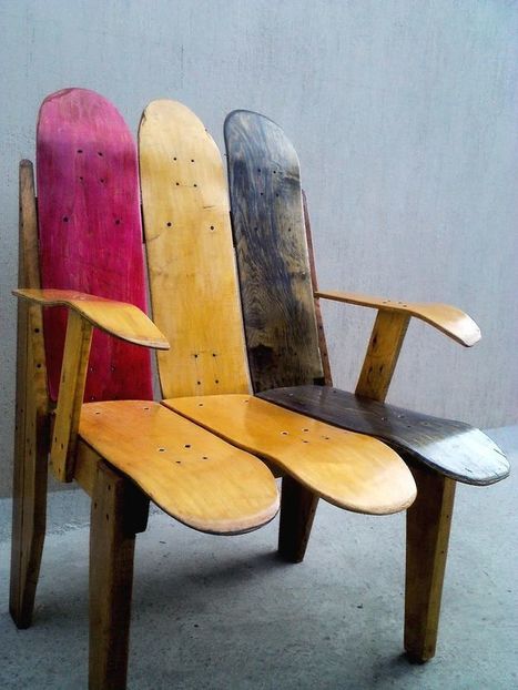 Skateboard Chair | 1001 Pallets ideas ! | Scoop.it