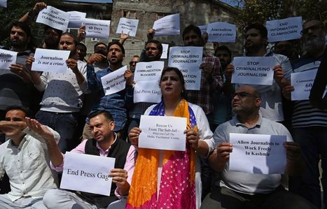 Manifestation de journalistes au Cachemire indien | DocPresseESJ | Scoop.it