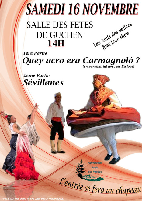 Danses avec les Amis des Vallées à Guchen le 16 novembre | Vallées d'Aure & Louron - Pyrénées | Scoop.it