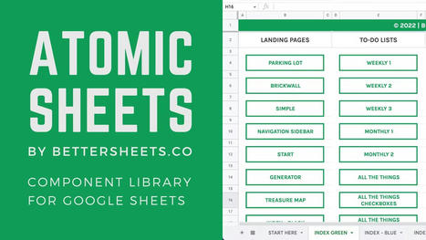 2022 Gratuit : Atomic Sheets, une bibliothèque d’éléments pour améliorer ses feuilles de calcul sur Google Sheets | Webmaster HTML5 WYSIWYG et Entrepreneur | Scoop.it