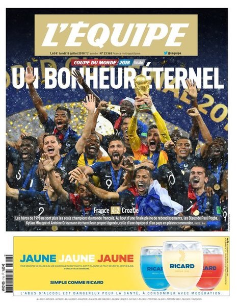 Le groupe L'Equipe dopé par la Coupe du monde 2018 | DocPresseESJ | Scoop.it