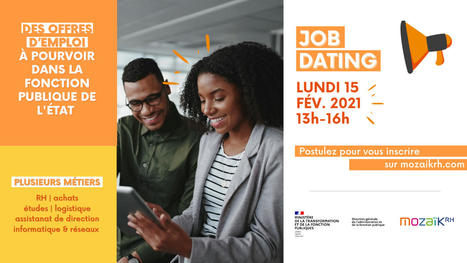 Le 15 février, journée spéciale "Travailler dans la Fonction publique d’État" : webinaire et jobdating au programme | Portail de la Fonction publique | Veille juridique du CDG13 | Scoop.it