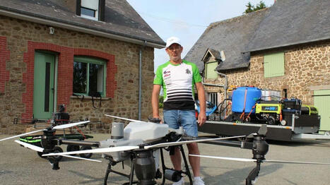 « Il survole la parcelle en quelques minutes » : ce Mayennais surveille ses champs avec des drones - Ouest France [Abonnés] | Agriculture en Pays de la Loire | Scoop.it