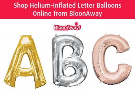 inflated letter balloons