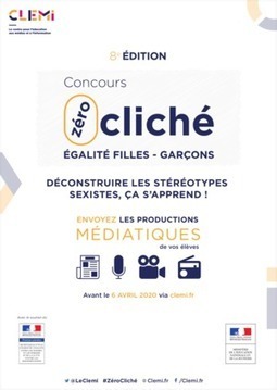 Inscriptions édition 2021 - 9e édition du concours Zéro Cliché pour l’égalité filles-garçons | Veille Éducative - L'actualité de l'éducation en continu | Scoop.it