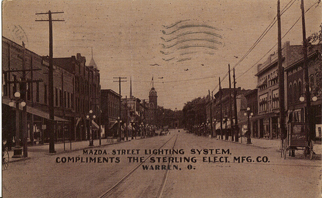 Main Street, Warren, Ohio, circa 1910's. | Flickr - Photo Sharing! | Lighting in history | Scoop.it