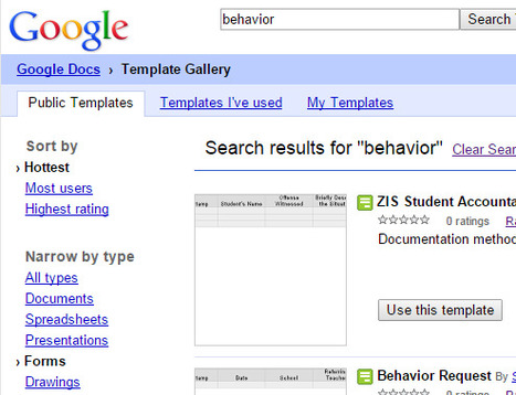 Behavior Data Google Forms' Templates | Data Management for SEL | Scoop.it