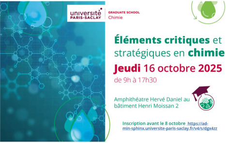 UPSaclay - GS Chimie - Éléments critiques et stratégiques en chimie  | Infos Lab' septembre 2025 | Scoop.it
