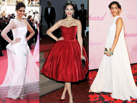 Sonam Kapoor's Fashionable Cannes Looks | CelebrityFashion | Scoop.it