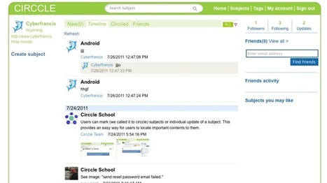 Circcle – microblogging para el seguimiento de las discusiones que nos interesen | Aplicaciones y Herramientas . Software de Diseño | Scoop.it