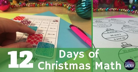 12 Days of Christmas Math Activities for Middle School | iPads, MakerEd and More  in Education | Scoop.it