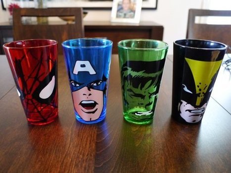 Beautiful Marvel Glass Tumbler Set | All Geeks | Scoop.it