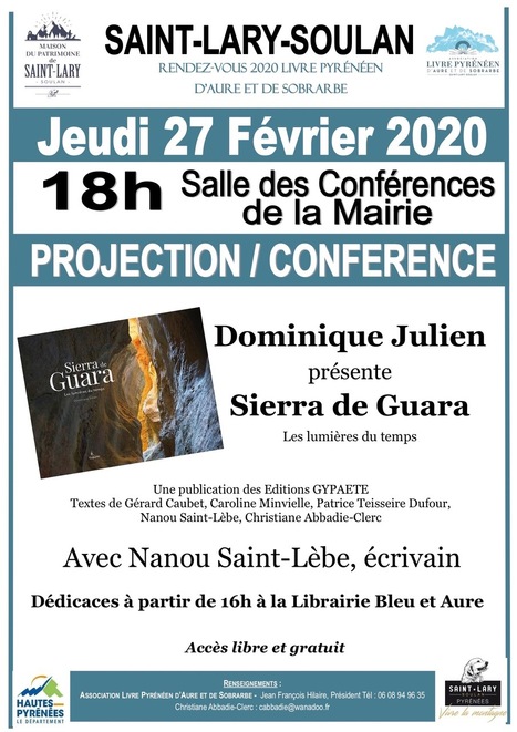 Présentation de l'ouvrage Sierra de Guara à Saint-Lary Soulan le 27 février | Vallées d'Aure & Louron - Pyrénées | Scoop.it