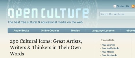 290 Cultural Icons: Great Artists & Thinkers on Video | Open Culture | Digital Delights | Scoop.it