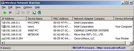 Wireless Network Watcher - Show who is connected to your wireless network | Best Freeware Software | Scoop.it