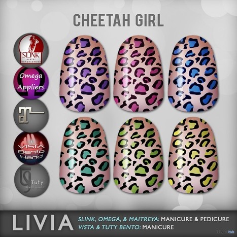 Cheetah Girl Nail Appliers Group Gift by LIVIA | Teleport Hub - Second Life Freebies | Second Life Freebies | Scoop.it