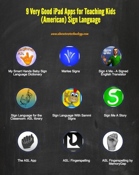 9 Very Good iPad Apps for Teaching Kids (American) Sign Language via @medkh9 | iGeneration - 21st Century Education (Pedagogy & Digital Innovation) | Scoop.it