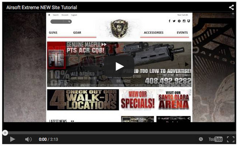 Airsoft Extreme NEW Site Tutorial - on YouTube! | Thumpy's 3D House of Airsoft™ @ Scoop.it | Scoop.it