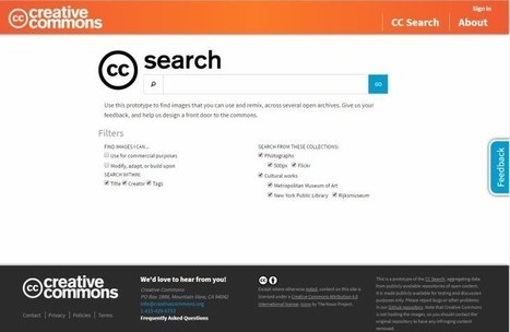 CC Search, el nuevo motor de búsquedas de Creative Commons | Education 2.0 & 3.0 | Scoop.it