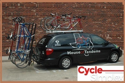 tandem bike rack