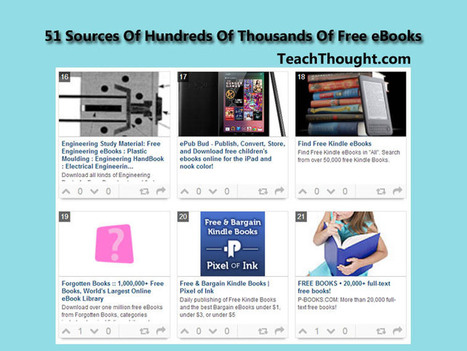 51 Sources Of Hundreds Of Thousands Of Free eBooks | Notebook or My Personal Learning Network | Scoop.it