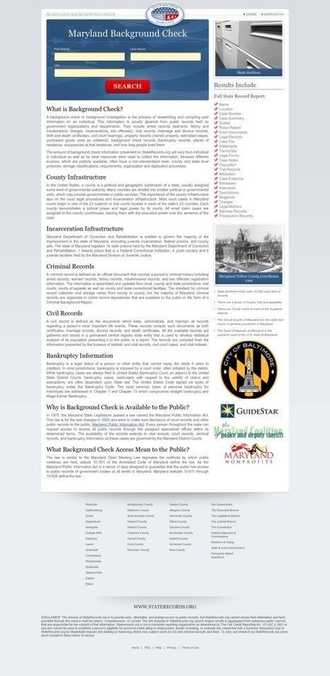 Maryland Civil Court Records