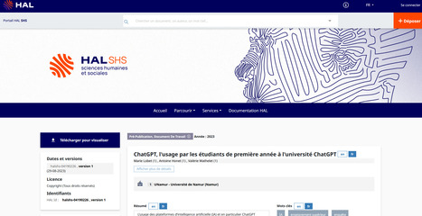 ChatGPT, l'usage par les étudiants de première année à l'université (2023) | IA générative (IAg) et pédagogie | Scoop.it