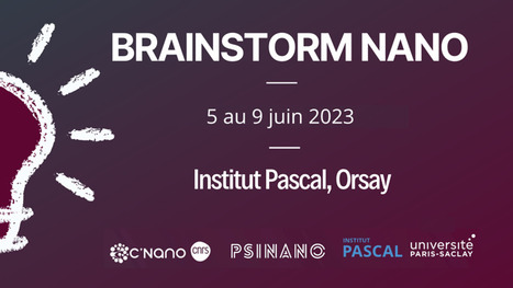 RAPPEL ! Atelier Brainstorm Nano - 5-9 juin 2023, Institut Pascal, Orsay - Dernières places disponibles ! | Life Sciences Université Paris-Saclay | Scoop.it