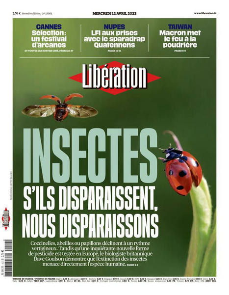Insectes : s’ils disparaissent, nous disparaissons - Libération | Biodiversité | Scoop.it