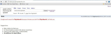 Google Rajinikanth - Even Google can't find Rajinikanth, He finds you | Indian Fashion Updates | Scoop.it