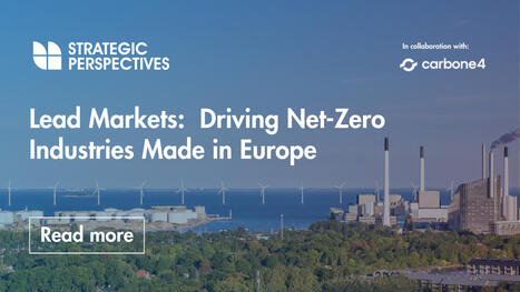 Strategic Perspectives' Report: "Lead Markets: Driving Net-Zero Industries Made in Europe" | Contexto energético general | Scoop.it