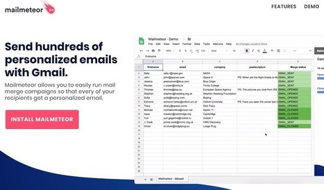 Mailmeteor. Envoyer des mails personnalisés depuis Gmail • | Pédagogie & Technologie | Scoop.it