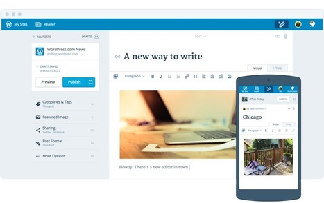 WordPress introduit un nouvel éditeur d’articles | Geeks | Scoop.it