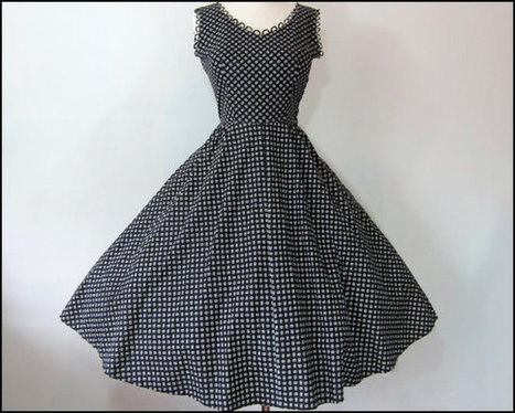 Vintage Atomic Print Party Dress | whats been s...