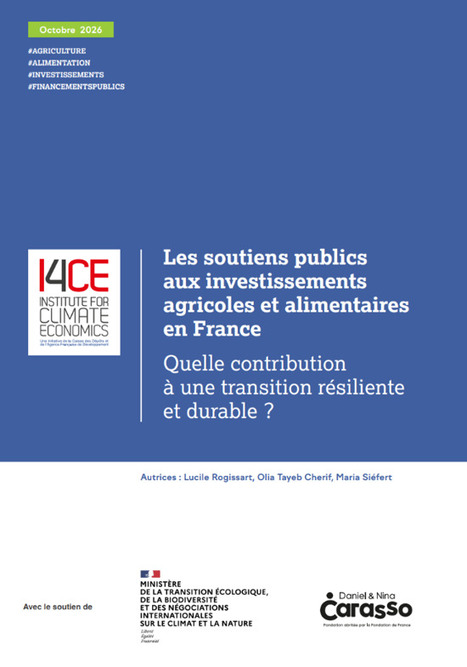 Les soutiens publics aux investissements agricoles et alimentaires en France | Protection sociale | Scoop.it