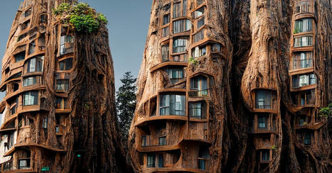 L'architecture symbiotique surréaliste générée par l'IA de Manas Bhatia respire et grandit  | Immobilier | Scoop.it