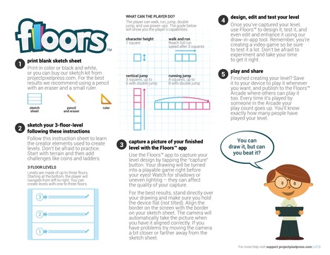 Floors Sketch Guide - Pixel Press | Draw your own video game. | Future Schooling, Futures Thinking and Emerging Forms of Learning Part 2 | Scoop.it