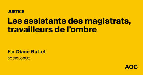 Les assistants des magistrats, travailleurs de l’ombre - AOC media | Documentation juridique | Scoop.it