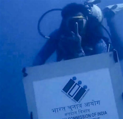 Scuba divers launch unique underwater voter awareness campaign in Tamil Nadu’s Neelankarai | Soggy Science | Scoop.it