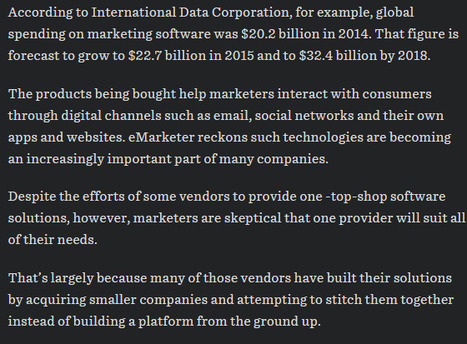The Appetite for Marketing Software Continues to Grow - WSJ | 21st Century Public Relations | Scoop.it
