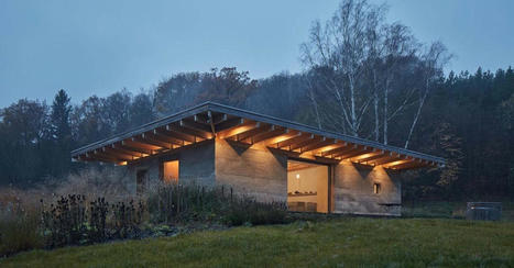 Une maison contemporaine tchèque en béton de chanvre avec toiture végétalisée | Build Green, pour un habitat écologique | Scoop.it