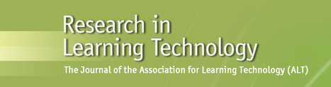 Journal - Research in Learning Technology | Digital Delights | Scoop.it