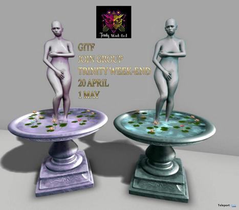Statue Fountain Trinity Weekend Event April 2024 Group Gift by MICSHA | Teleport Hub - Second Life Freebies | Second Life Freebies | Scoop.it